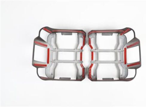 Tail Light Guard Trim ABS الإطار الأسود 2pcs الخلفي اليسار اليسرى لسيارة Jeep لـ Wrangler 2018-2023 in Kuwait