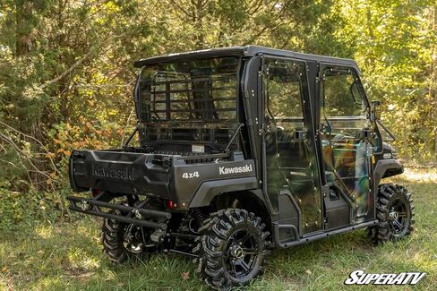 SuperATV Heavy Duty الخلفي الزجاج الأمامي متوافق مع Kawasaki Mule Fxt: 2015+ / Kawasaki Mule DXT: 2016+ | ملون الضوء - 1/4 "البولي الكربونات السميكة أقوى 250x من الزجاج | مصنوعة في الولايات المتحدة الأمريكية in Saudi Arabia