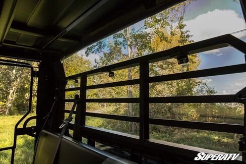SuperATV Heavy Duty الخلفي الزجاج الأمامي متوافق مع Kawasaki Mule Fxt: 2015+ / Kawasaki Mule DXT: 2016+ | ملون الضوء - 1/4 "البولي الكربونات السميكة أقوى 250x من الزجاج | مصنوعة في الولايات المتحدة الأمريكية in Saudi Arabia