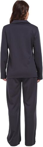 RONGTAI 2 Piece Outfits Sweatsuit for Women Casual Long Sleeve V Neck Pullover Tracksuit Solid Soft Comfy Tracksuits Set in Saudi Arabia