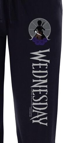 Wednesday Womens' TV Show Series Title Logo Character Sleep Pajama Pants in Saudi Arabia