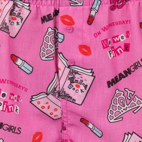 INTIMO Mean Girls Pajamas Women's So Fetch Burn Book Movie Designs PJ Micro Shorts Y2K Bottoms in Saudi Arabia