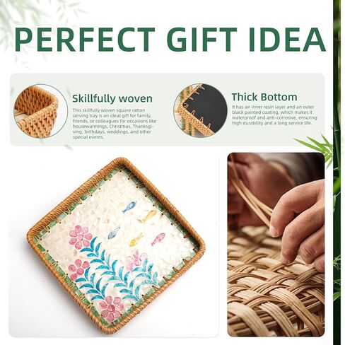 صينية تقديم مربعة - صينية طعام للوجبات الخفيفة والفواكه ، شركوتري - طبقة مطعم متينة وأنيقة. in Kuwait