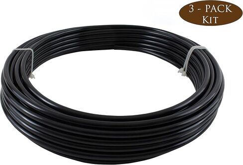 MyTee Products Air Brake Tubing Kit - (1/4 "، 3/8" ، 1/2 "× 100 ') أسود SAE J844 NYLON DOT معتمد | خرطوم الخط الهوائي لنظام الفرامل in Saudi Arabia