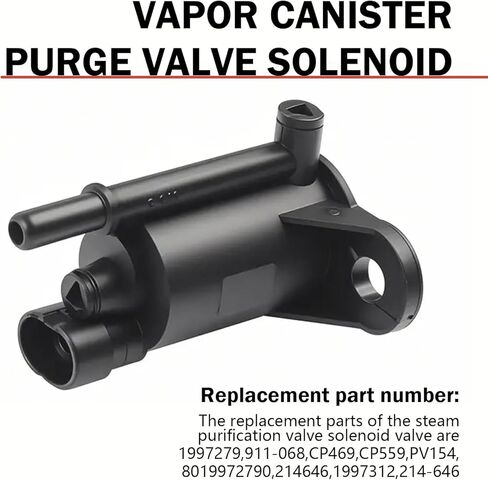 Downhill 1 PC VAPOR CANISTER PURGE VALVE ، EVAP PURGE VALVE SLENOID استبدال OE 214-646 1997279 ، متوافق مع Chevy Silverado Tahoe GMC Sierra Yukon 3.8 4.6 5.3 6.0 8.1L محركات 99-04 (أسود) in Saudi Arabia