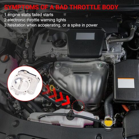 Electronic Throttle Body Compatible with Chrysler, for Dodge, for Jeep &Ram - 200, 300, Pacifica, Town & Country, Charger, Avenger, Challenger, Durango, Grand Cherokee, Wrangler, 1500 - # 5184349AB in Saudi Arabia