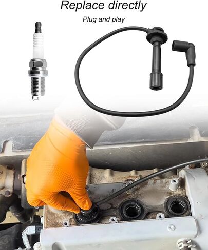 Spark Plug Cap Wire Set Fit for Kawasaki KAF820 Mule PROFX PROFXR PROFXT PRO-FXT 2015-2023 Some Models, 3Pcs Wires & 3Pcs Spark Plugs Replace 21150-0013 92070-0048 in Saudi Arabia