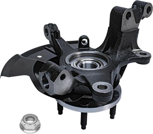 Detroit Axle - Front 2pc Steering Knuckles for 07-10 Ford Edge Lincoln MKX, 2 Steering Knuckles & Wheel Bearing Hubs 2007 2008 2009 2010 Replacement in Saudi Arabia