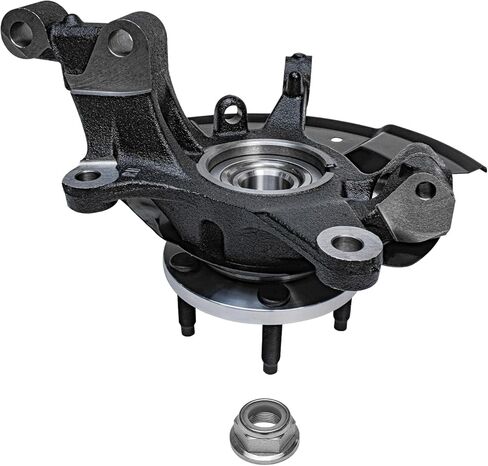 Detroit Axle - Front 2pc Steering Knuckles for 07-10 Ford Edge Lincoln MKX, 2 Steering Knuckles & Wheel Bearing Hubs 2007 2008 2009 2010 Replacement in Saudi Arabia