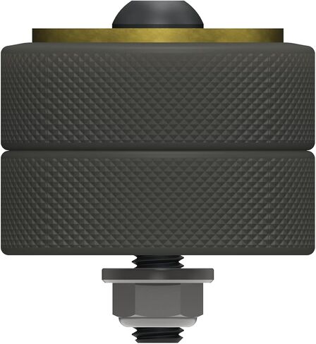 Universal Adjustable Bump-Stop System (1"-2") By Metalcloak, Maximize Your Suspension Travel, Adjustable to Eliminate Interference from Tire/Body, and Gold Zinc Finished Bump Plate in Kuwait