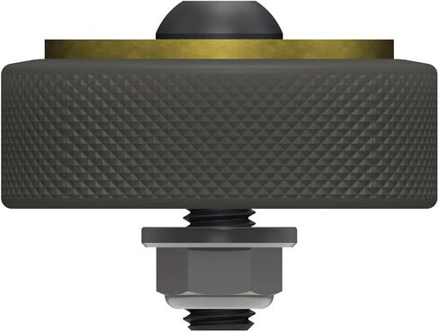 Universal Adjustable Bump-Stop System (1"-2") By Metalcloak, Maximize Your Suspension Travel, Adjustable to Eliminate Interference from Tire/Body, and Gold Zinc Finished Bump Plate in Kuwait