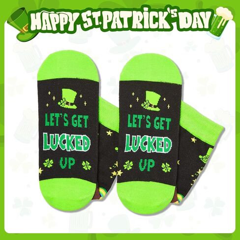 جوارب HAPPYPOP St. Patrick's Day للنساء والرجال - جوارب شامروك، جوارب Kiss Me Im Irish Gifts الخضراء، هدايا عيد القديس باتريك in Saudi Arabia