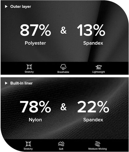شورت شورت شورت رياضي عالي الخصر للنساء 3 "مع جيوب بطانة تجار in Kuwait