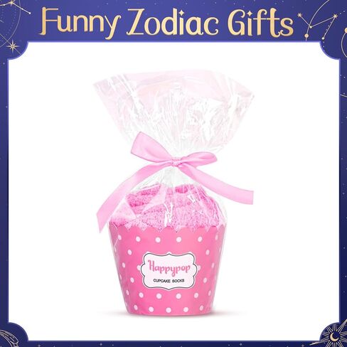 HAPPYPOP Aquarius Zodiac Birthday Gifts for Women - Astrology Space Constellation Horoscope Gifts for Teen Girls, Fuzzy Star Galaxy Aquarius Socks in Saudi Arabia