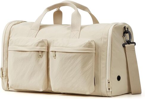 Gym Bag for Women Men with Shoes Compartment, 3 in 1 Carry on Travel Duffel Bags with Trolley Sleeve, Lightweight&Water Resistant Gym Duffel Bag for Travel, Sports, Fitness&Workout (Sky Blue) in Kuwait