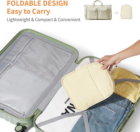 Gym Bag for Women Men with Shoes Compartment, 3 in 1 Carry on Travel Duffel Bags with Trolley Sleeve, Lightweight&Water Resistant Gym Duffel Bag for Travel, Sports, Fitness&Workout (Sky Blue) in Kuwait