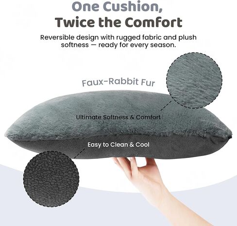 مقعد سيارة معزز للكلاب المتوسطة، سرير مريح وآمن لحمل الحيوانات الأليفة للكلاب المتوسطة التي يصل وزنها إلى 25 رطل، جيوب تخزين قابلة للفصل والغسل، حزام أمان بمشبك، رمادي in Kuwait