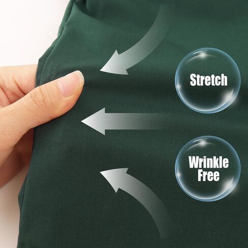 Spring&Gege Boys Long Sleeve Dress Shirts Stretch Wrinkle Free Formal Uniform Solid in Saudi Arabia