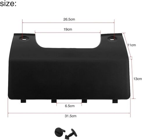 Towing Hook Cover, Black Car Rear Bumper Tow Towing Eye Hook Cover for LR3 2005-2009 LR4 2010-2012 DPO 500011PCL in Saudi Arabia
