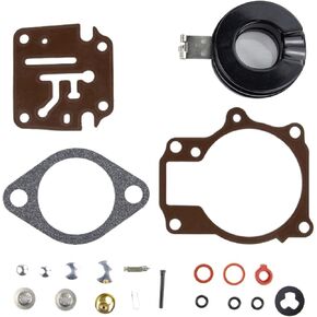 Carburetor Repair Kit with Float Replacement Compatible 396701 392061 398729 18 20 25 28 30 35 40 45 48 50 55 60 65 70 75HP Universal in Kuwait