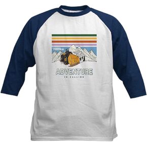 CafePress Tonka Adventure is Calling Bulldozer Kids Baseball T Shirt Kids Cotton Baseball Jersey, 3/4 Raglan Sleeve Shirt in Saudi Arabia