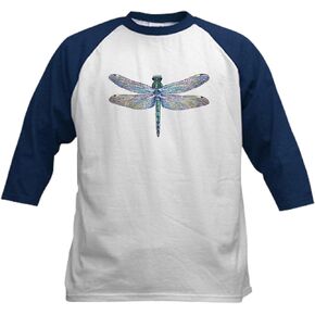 CafePress Dragonfly Kids Baseball Jersey Kids Cotton Baseball Jersey, 3/4 Raglan Sleeve Shirt in Saudi Arabia
