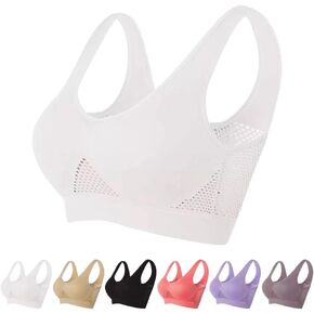 Breathable Cool Liftup Air Bra for Women, 2025 New Wireless Plus Size Sports Bra with Mesh Support in Saudi Arabia