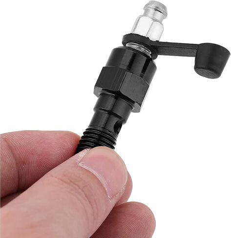 M10x1.0mm Motorcycle Brake Banjo Bleed Screw Nipple with Dust Cap for Air Locks Universal Caliper Bleeder Valve Easy Installation (Black) in Saudi Arabia