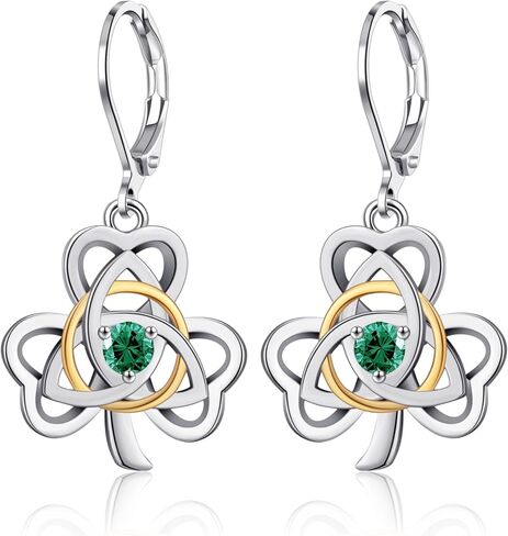 Celtic Earrings for Women Irish Celtic Knot Dangle Earrings Good Luck Irish Trinity Celtic Triquetra Drop Earrings Jewelry for Women in Saudi Arabia