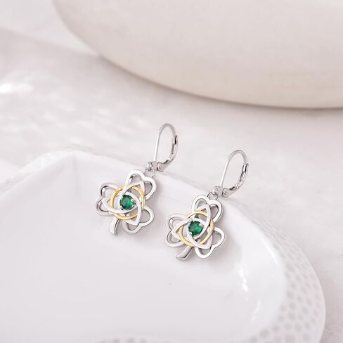 Celtic Earrings for Women Irish Celtic Knot Dangle Earrings Good Luck Irish Trinity Celtic Triquetra Drop Earrings Jewelry for Women in Saudi Arabia