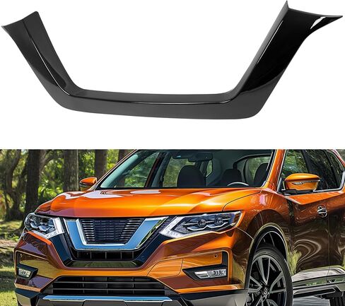 KUAFU Front Upper Grille Face Bar Compatible with 2017-2020 Nissan Rogue 622786FL0A NI1044114 Molding Trim Bumper Radiator Hood Grill Cover Painted Black in Saudi Arabia
