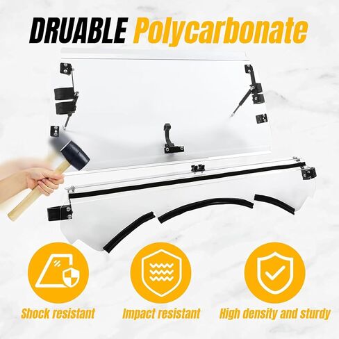 Kuafu 2-in-1 Flip Windshield متوافق مع 2013-2018 Can-Am Maverick/ Maverick Max/ Maverick Turbo Max Fold أسفل الزجاج الأمامي المغلق المفتوح in Saudi Arabia