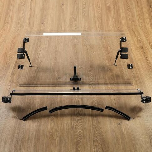 Kuafu 2-in-1 Flip Windshield متوافق مع 2013-2018 Can-Am Maverick/ Maverick Max/ Maverick Turbo Max Fold أسفل الزجاج الأمامي المغلق المفتوح in Saudi Arabia