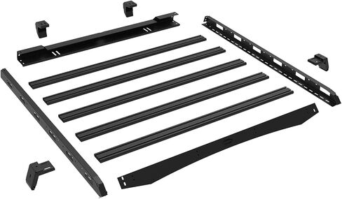 Hooke Road JK Roof Rack Aluminum Crossbars Overland Cargo Carrier for 2007-2018 Jeep Wrangler JK 2/4 Doors (Hard Top Only) in Saudi Arabia