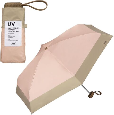 Parasol Shade Color block Tiny Shields sun 100% protection from UV ray Shields heat Good for rain or shine Foldable parasol Light weight Stylish Cute Female Women Small Compact Simple 801-16702-102 in Saudi Arabia