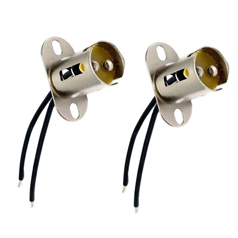 2 Pcs 1157 Bulb Sockets Holders, BAY15D 1157 Car Light Bulb Two Pole Socket Adapter with Pigtail Wire Connector for Auto Truck Car in Kuwait
