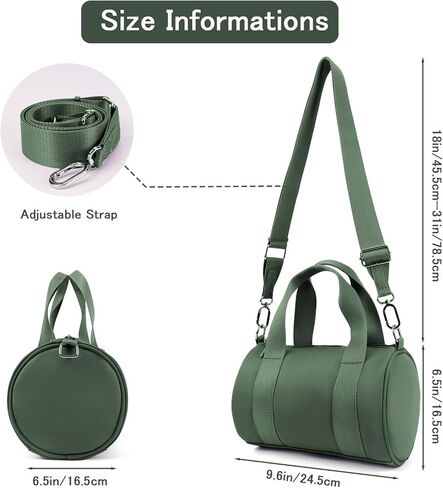 حقيبة صالة ألعاب رياضية صغيرة للنساء لنساء حقيبة من القماش الخشن للسفر مقاطع ماء ، حقائب كروس مرن ، مرنة ، محفظة برميل للرياضة اللياقة البدنية لليوغا لطيف الوزن in Kuwait