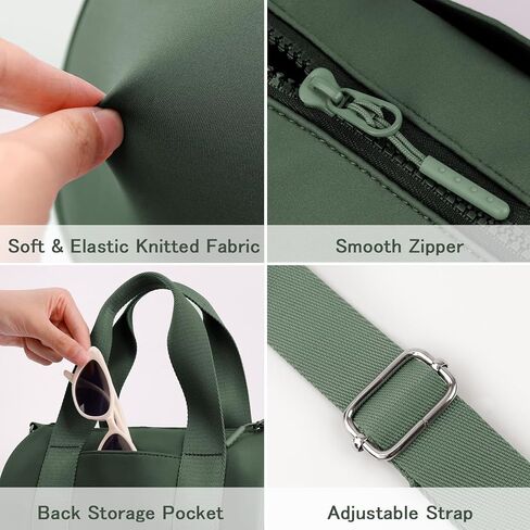 حقيبة صالة ألعاب رياضية صغيرة للنساء لنساء حقيبة من القماش الخشن للسفر مقاطع ماء ، حقائب كروس مرن ، مرنة ، محفظة برميل للرياضة اللياقة البدنية لليوغا لطيف الوزن in Kuwait