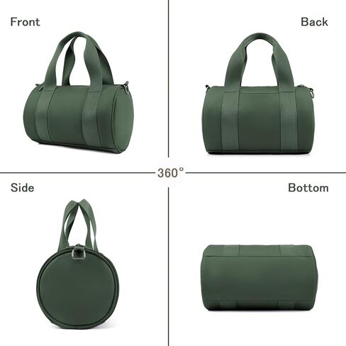 حقيبة صالة ألعاب رياضية صغيرة للنساء لنساء حقيبة من القماش الخشن للسفر مقاطع ماء ، حقائب كروس مرن ، مرنة ، محفظة برميل للرياضة اللياقة البدنية لليوغا لطيف الوزن in Kuwait