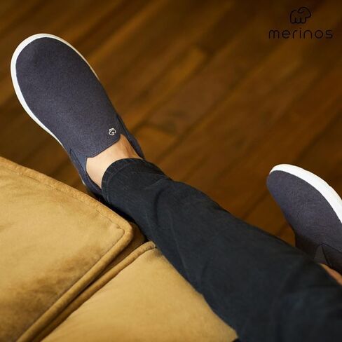 حذاء Merinos نسائي سهل الارتداء باللون الأسود/الأبيض in Kuwait