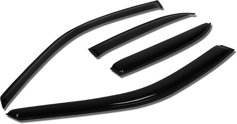 Auto Dynasty Compatible with Mitsubishi Galant 4pcs Tape-On Window Visor Deflector Rain Guard in Kuwait