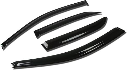 Auto Dynasty Compatible with Mitsubishi Galant 4pcs Tape-On Window Visor Deflector Rain Guard in Kuwait