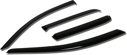 Auto Dynasty Compatible with Mitsubishi Galant 4pcs Tape-On Window Visor Deflector Rain Guard in Kuwait