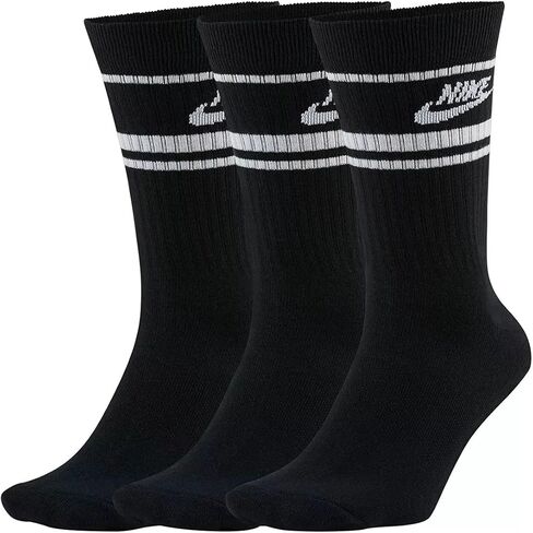 Nike Mens 3 Pair Pack Everyday Essential Gray Camo Print Crew Socks in Saudi Arabia