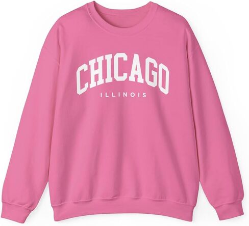 Chicago Illinois Adult Unisex Crewneck Sweatshirt in Saudi Arabia