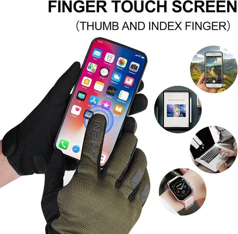 INBIKE Breathable Mesh Motorcycle Gloves for Men/Women, Shell Protection, Reflective, TPR Palm Sliders, Touchscreen Motorbike Gloves for ATV BMX MTB Riding in Saudi Arabia
