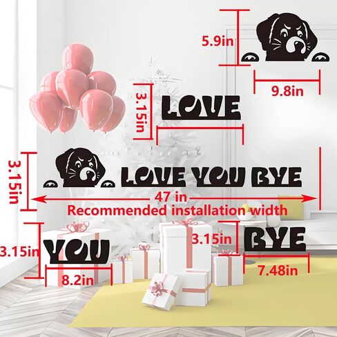 Love You Bye Wood Signs Wall Decor 30",Home Decor with Cats Cute Signs,Modern Entryway Hallway Wall Boho Art Decorations Express Love and Warm Family Door Decor Sign in Saudi Arabia