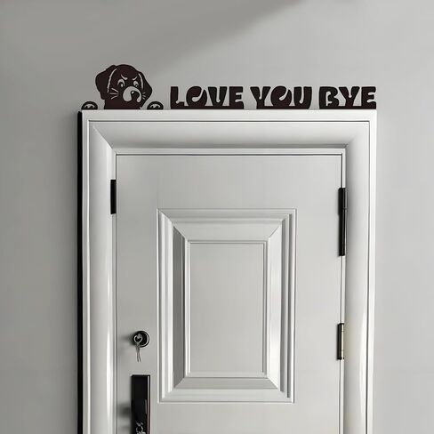 Love You Bye Wood Signs Wall Decor 30",Home Decor with Cats Cute Signs,Modern Entryway Hallway Wall Boho Art Decorations Express Love and Warm Family Door Decor Sign in Saudi Arabia