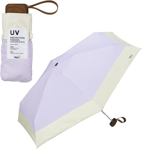 Parasol Shade Color block Tiny Shields sun 100% protection from UV ray Shields heat Good for rain or shine Foldable parasol Light weight Stylish Cute Female Women Small Compact Simple 801-16702-102 in Saudi Arabia