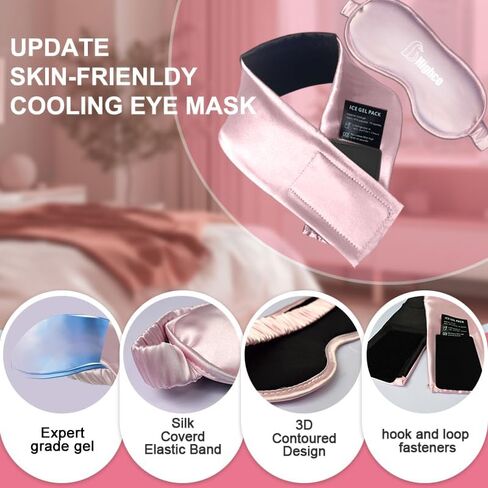 Multifunction Migraine Relief Cap Ice Head Wrap Headache and Migraine Cold Hat,Cooling Gel Headband Neck Ice Wrap for Tension,Puffy Eyes,Stress & Hangover,Migraine Cap (Ice Blue) in Saudi Arabia